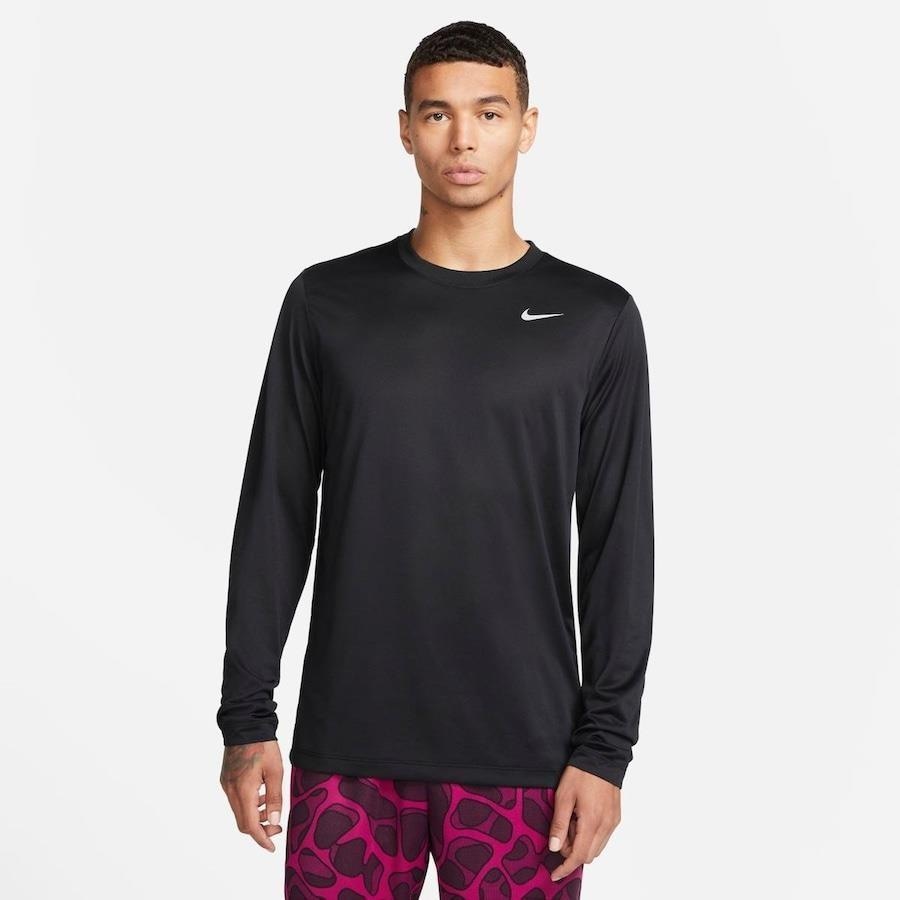 Camiseta Manga Longa Nike Dri-FIT Miler - Masculina em Promoção