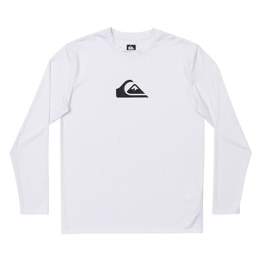 Camiseta De Surf Quiksilver Solid Streak Hombre Azul, UPF 50 Y Secado  Rápido