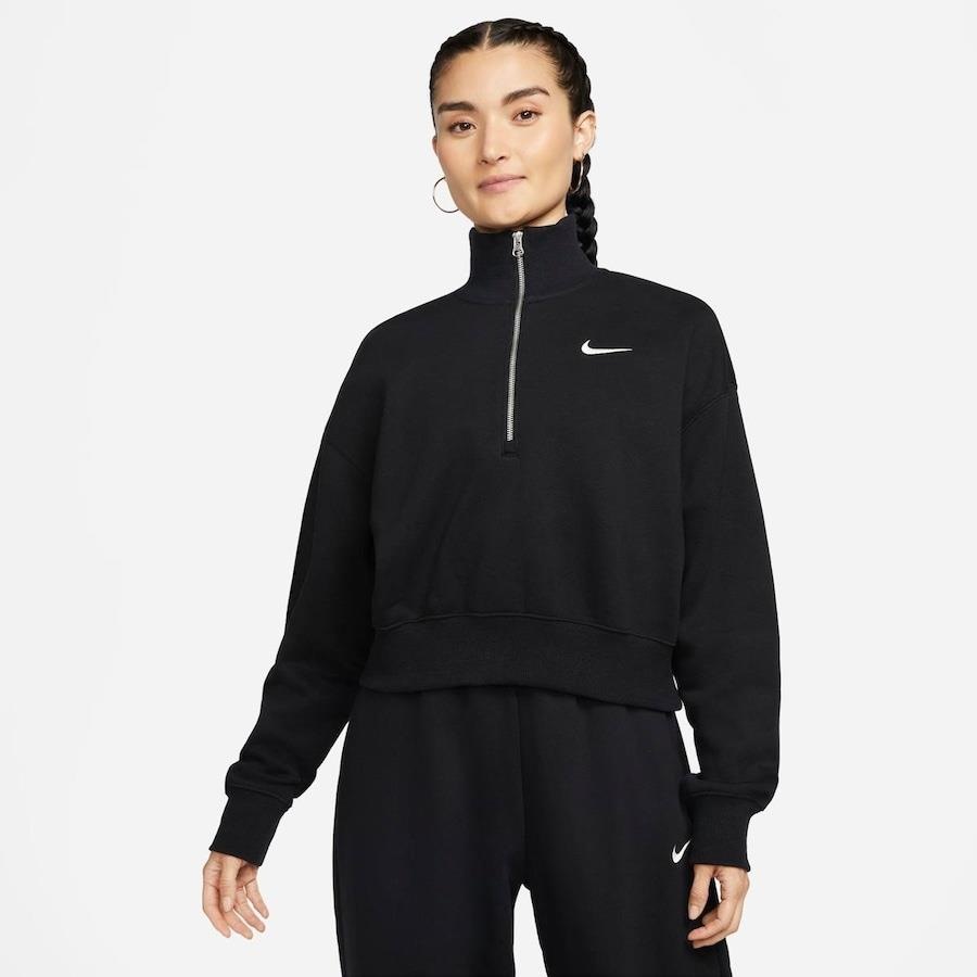 Blusão Sem Capuz Nike Sportswear Phoenix Fleece Crop Feminino