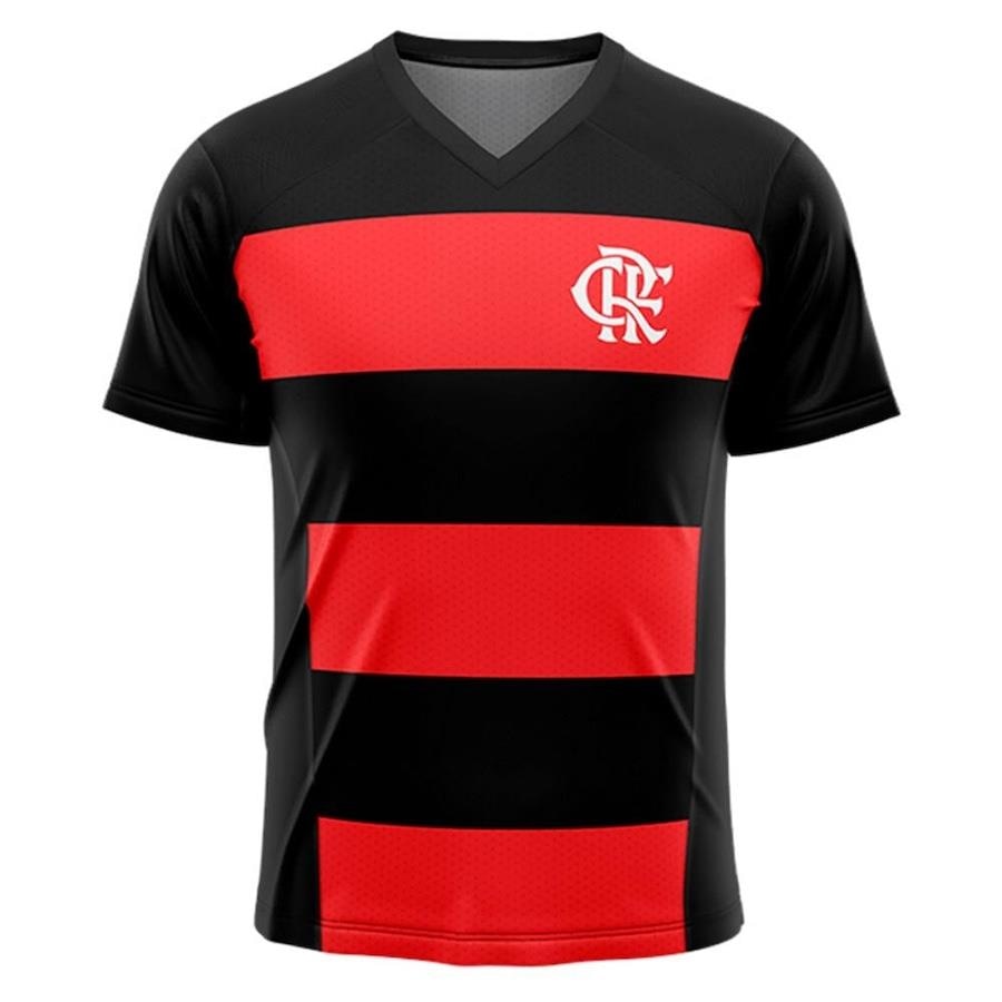 Camisa Flamengo Whip Preta Braziline Infantil - Preto