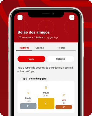 Dispute o pódio c/ amigas e amigos(es)