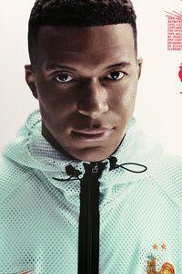 Arte com foto do Mbappé