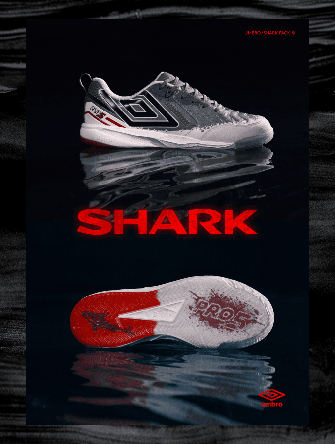 Campanha de lançamentos da Chuteira Umbro Pro 5 Bump Shark